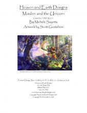 Схема вышивки "Maiden and the uniconr"
