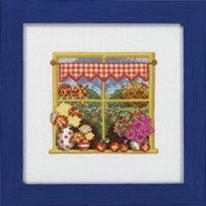 Схема вышивки "Permin 12-4442 Autumn Window"