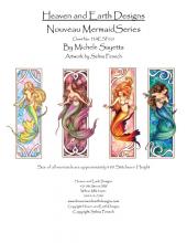 Схема вышивки "SF 029 Nouveau Mermaid Series fenech"