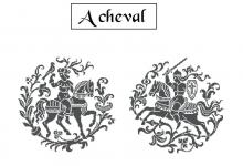 Схема вышивки крестом "A Cheval"