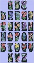 Схема вышивки крестом "Floral Monograms"