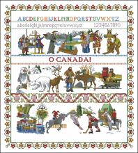 Схема вышивки крестом "Canada Sampler"
