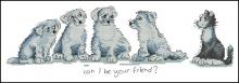 Схема вышивки крестом "Can I Be Your Friend"