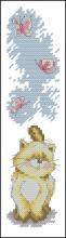 Схема вышивки крестом "Butterflies Bookmark"