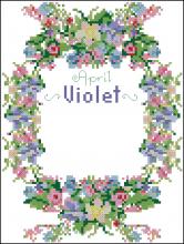 Схема вышивки крестом "April Violet"