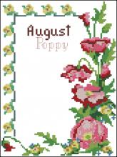 Схема вышивки крестом "A Year Of Flowers August"
