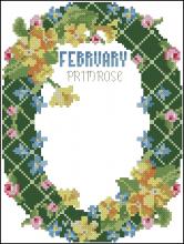 Схема вышивки крестом "February Primrose"