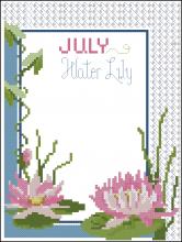 Схема вышивки крестом "A Year Of Flowers July"