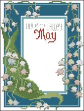 Схема вышивки крестом "A Year Of Flowers May"