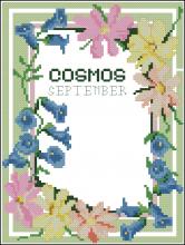 Схема вышивки крестом "A Year Of Flowers September Cosmos"