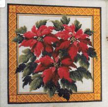 Схема вышивки крестом "A Perfect Red Poinsettia"