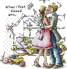 Схема вышивки крестом "When I Farst Kissed You"