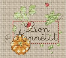 Схема вышивки крестом "Bon Appetit 1"