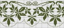 Схема вышивки крестом "Vegetal Border"