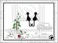 Схема вышивки крестом "A Tale Of Two Kitties"