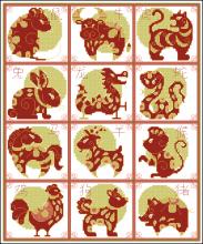 Схема вышивки крестом "Chinese New Year"
