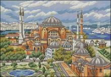 Схема вышивки крестом "Istanbul St.sophia"