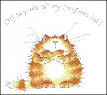 Схема вышивки крестом "Christmas List"