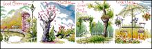 Схема вышивки крестом "Urban Seasons"