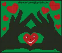 Схема вышивки крестом "Cuore"