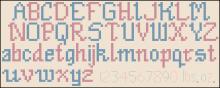 Схема вышивки крестом "Alphabet"