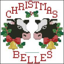 Схема вышивки крестом "Cows In Circle"