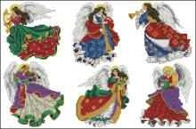 Схема вышивки крестом "Angels Of Christmas"