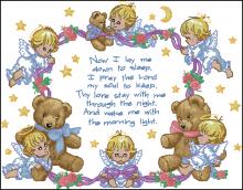 Схема вышивки крестом "Nighttime Prayer Quilt"
