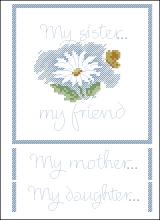 Схема вышивки крестом "Love Notes Sister, Mother, Daughter"