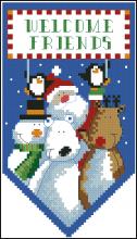Схема вышивки крестом "Santa And Friends"