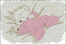 Схема вышивки крестом "Lickle Bit Sleepy"