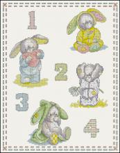 Схема вышивки крестом "Some Bunny To Love Sampler"