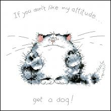 Схема вышивки крестом "Get A Dog"