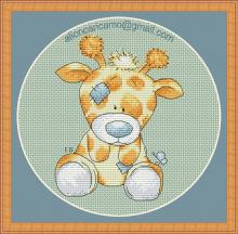 Схема вышивки крестом "Giraffa"