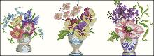 Схема вышивки крестом "Histoires De Fleurs"