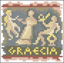 Схема вышивки крестом "Graecia"