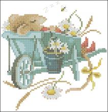 Схема вышивки крестом "Vera De Muis In Kruiwagen"