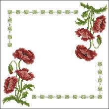 Схема вышивки крестом "Mohnblumen"