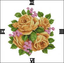 Схема вышивки крестом "Wedding Rose - Yellow"