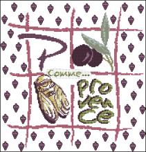 Схема вышивки крестом "P Comme Provence"