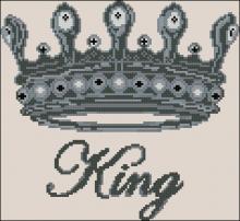 Схема вышивки крестом "King"