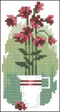 Схема вышивки крестом "Red Flower"