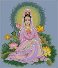 Схема вышивки крестом "Chinese Goddess Of Mercy"