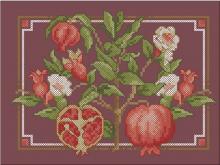 Схема вышивки крестом "Pomegranates"