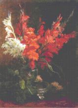 Схема вышивки крестом "Still Life With Gladioli"