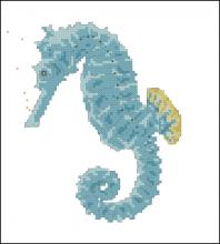 Схема вышивки крестом "Sea Horse"