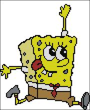 Схема вышивки крестом "Bob Esponja"