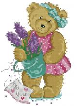 Схема вышивки крестом "Springtime Teddy"