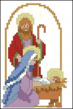 Схема вышивки крестом "The Holy Family"