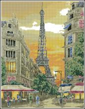 Схема вышивки крестом "Evening In Paris"